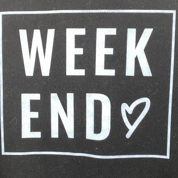 CENTS OF STYLE Black Weekend Pull Over Sweatshirt XL - Picture 3 of 5